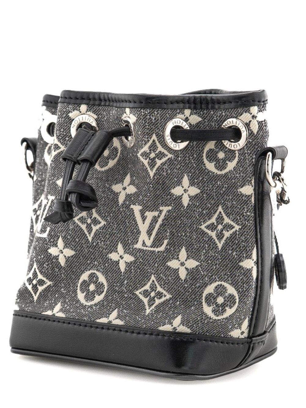 Louis Vuitton Noe Monogram Jacquard Denim Grey Noir